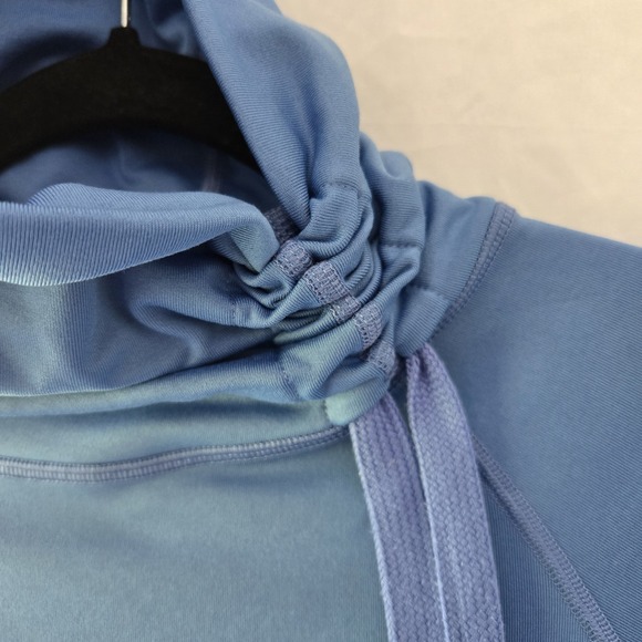 Nike Pro Hyperwarm Funnel Neck Hybrid Training Women's Large Blue Sweatshirt - Picture 3 of 7